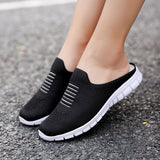 Vipkoala Fashion New Casual Slip On Half Shoes For Women Breathable Lightweight Woman Flats Chaussure Zapatillas De Mujer Deportiva