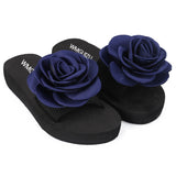 Vipkoala Women's Bohemian Flower Flat Slippers Summer Sandals Non-slip Beach Shoes Home Slippers Women Тапки Zapatos De Mujer