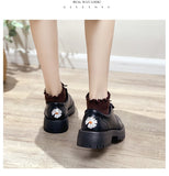 Vipkoala Platform japanned leather&matte lace-up oxfords shoes women british daisy low-top sneakers creepers round toe daddy shoes woman