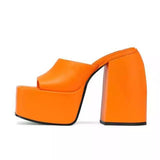 Vipkoala Women's Designer Sandals Summer New Fashion Open Toe Chunky Heel Platform Shoes 35-43 Big Size Dress Party Wedding Pumps
