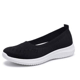 Vipkoala Hot Sale Women's Flat Shoes Summer Mesh Breathable Casual Flats Sneakers Ladies Knitting Shallow Comfort Walking Shoes