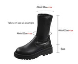 Vipkoala Women Over The Knee High Boots Motorcycle Chelsea Platform Boots Winter Gladiator Fashion PU Leather High Heels Boots Shoes