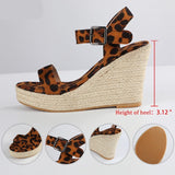 Vipkoala Summer Platform Sandals Women Wedges Ladies Hemp Shoes Ladies Candy Color Casual Girls Slip on Strap Cross Plus Size