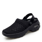 Vipkoala Women Mesh Shoes Heighten Air Cushion Ladies Shoes Platform Walking Sports Sandal Comfy Casual Breathable Wedges Slippers