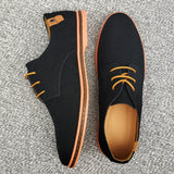 Vipkoala Spring Suede Leather Men Shoes Oxford Casual Shoes Classic Sneakers Comfortable Footwear Dress Shoes Large Size Flats