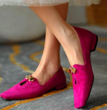 Vipkoala Ladies Flat Shoes Round Toe Solid Color Single Shoes Retro Elegant Shoes Casual Office Shoes Lazy Shoe Covers Wear Shoes Women
