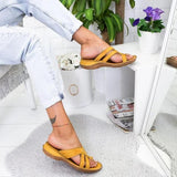 Vipkoala Women Summer Slippers Wedges Platform Ladies Shoes Croess-tied Femme Slides Outside Fashion Girls Sandals