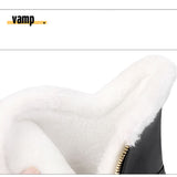 Vipkoala INS Women Ankle Boots 22-26cm Thick Snow Boots Ankle Boots for Women Winter Boots Women Outdoor Warm Shoes Ankle Boots for Women