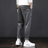 Vipkoala Men Smart Casual Pants Korean Japanese Fashion Straight Loose Trousers Male Business Office Home Street Clothing Woolen