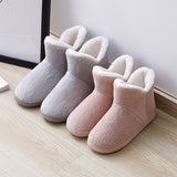 Vipkoala Women Winter Slippers Warm Plush Slip-on Couples Home Floor Shoes Anti-slip Comfortable Flats Female Warm Faux Fur Slippers