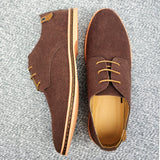 Vipkoala Spring Suede Leather Men Shoes Oxford Casual Shoes Classic Sneakers Comfortable Footwear Dress Shoes Large Size Flats