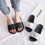 Vipkoala Summer Women Slippers for Shoes PVC Cartoon for woman Slippers NWE Non-slip Bathroom Home flip flops