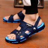 Vipkoala Summer Casual Shoes New Men Sandals Gladiator Sandals Open Toe Platform Outdoor Beach Sandal Rome Footwear Black Trendy Summer Fits