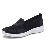 Vipkoala Hot Sale Women's Flat Shoes Summer Mesh Breathable Casual Flats Sneakers Ladies Knitting Shallow Comfort Walking Shoes