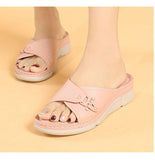 Vipkoala Summer Shoes Women Slippers Thick Sole Women Slippers Flat Summer Holiday Shoes Soft Slides Pink Blue