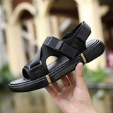 Vipkoala Outdoor Breathable Comfort Slip on Plus Size Open Shoes Casual Men Sandals Summer Shoes Sandal Mens PVC Sandalias