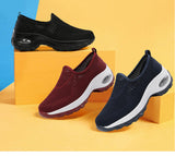 Vipkoala Women Sneakers Slip-On Spring Summer Cushioning Sports Shoes for Female Wine Red Comfortable Women's Loafers Flats