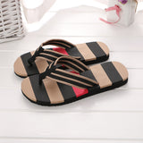 Vipkoala NEW Summer Men Slippers EVA Striped Flip Flops Beach Sandals Non-slip Slippers Indoor & Outdoor Shoes Pantuflas Size 40-44