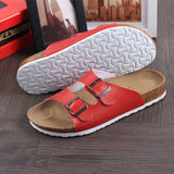 Vipkoala Men Cork Shoes Slippers Flip Flops Summer Chinelo Sandals Zapatos Hombre Slides Lovers Cork Male Beach Sandals