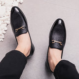 Vipkoala Fashion Pointed Toe business Dress Shoes Men Loafers Leather Oxford Shoes for Men Formal Mariage slip on Wedding party Shoes k3