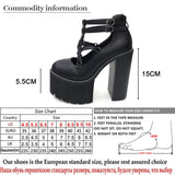 Vipkoala Fashion Women Pumps High Heels Zipper Rubber Sole Black Platform Shoes Spring Autumn Leather Shoes Female Promotion