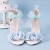 Vipkoala New Arrival Summer Flower Hot Party Sandals Women Wedding Shoes Female Fashion Shoes For Woman Ladies Dress Shoe 7cm