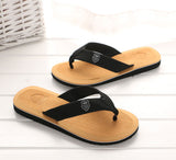 Vipkoala NEW Summer Men Slippers EVA Striped Flip Flops Beach Sandals Non-slip Slippers Indoor & Outdoor Shoes Pantuflas Size 40-44