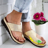 Vipkoala Women Sandals Casual Flip-flops Summer Shoes Woman Wedges Sandals Platform Heels Sandalias Mujer Big Toe Foot Correction Sandals