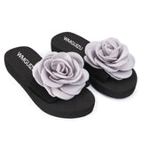 Vipkoala Women's Bohemian Flower Flat Slippers Summer Sandals Non-slip Beach Shoes Home Slippers Women Тапки Zapatos De Mujer