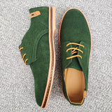 Vipkoala Spring Suede Leather Men Shoes Oxford Casual Shoes Classic Sneakers Comfortable Footwear Dress Shoes Large Size Flats