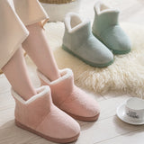 Vipkoala Women Winter Slippers Warm Plush Slip-on Couples Home Floor Shoes Anti-slip Comfortable Flats Female Warm Faux Fur Slippers