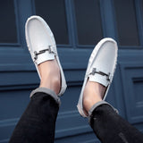 Vipkoala Spring Summer Casual Leather Men Loafers Moccasins Luxury Shoes Fashion Driving Moccasin Man Big Size 47 48 49 50