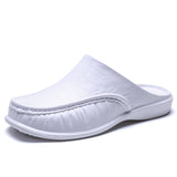 Vipkoala Men's Slippers EVA Slip on Flats Shoes Walking Shoes Men Half Slipper Comfortable Soft Household Sandals Size 40-47