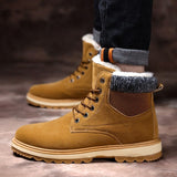 Vipkoala New Men Snow Boots Warm Fur Winter Shoes Men Winter Martin Boots Footwear Men Plus Size Ankle Boots Men Sneakers A869 Mens Boots Fashion