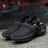 Vipkoala Women Mesh Shoes Heighten Air Cushion Ladies Shoes Platform Walking Sports Sandal Comfy Casual Breathable Wedges Slippers