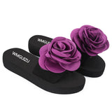 Vipkoala Women's Bohemian Flower Flat Slippers Summer Sandals Non-slip Beach Shoes Home Slippers Women Тапки Zapatos De Mujer