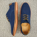 Vipkoala Spring Suede Leather Men Shoes Oxford Casual Shoes Classic Sneakers Comfortable Footwear Dress Shoes Large Size Flats