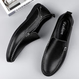 Vipkoala Men Boat Shoes Casual Breathable Mens Loafers Shoes Moccasins Flat Shoes Fashion Homme Leather Footwear