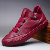 Vipkoala Brand New Men PU Leather Shoes Korean Trend Comfortable Loafer Men Shoes British Fashion Men High Top Sneakers New Moccasins Men