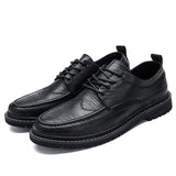 Vipkoala New Men's Quality Leather Shoes British Business lace up fashion black Soft Leather Man Split Leather Dress Shoes men