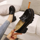 Vipkoala Spring New Mary Jane Platform Shoes Women Chunky Heel Vintage Lolita Shoes Patent leather Women High Heels Creepers Shoes