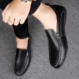 Vipkoala Men Boat Shoes Casual Breathable Mens Loafers Shoes Moccasins Flat Shoes Fashion Homme Leather Footwear