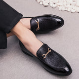 Vipkoala Fashion Pointed Toe business Dress Shoes Men Loafers Leather Oxford Shoes for Men Formal Mariage slip on Wedding party Shoes k3