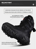 Vipkoala High Quality Military Leather Combat Boots for Men Combat Boot Infantry Tactical Boots Army Boots Waterproof Breathable