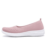 Vipkoala Hot Sale Women's Flat Shoes Summer Mesh Breathable Casual Flats Sneakers Ladies Knitting Shallow Comfort Walking Shoes