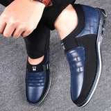 Vipkoala Big Plus Size 38-48 Leather Men Shoes Fashion Loafers Breathable Casual Slip On Business Wedding Dress Shoes Male Shoes