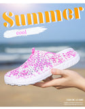 Vipkoala Summer Beach Sandals Waterproof Round Toe Women Outdoor Flip Flops Platform Ladies Shoes Hollow Out Breathable Slippers