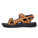 Vipkoala New Mens Microfiber Leather Sandals Shoe Summer Lightweight Non-slip Wear Men's Shoes Outdoor Beach Sandals Men Casual Shoe