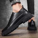 Vipkoala High Quality Leather Men Shoes Autumn Work Safety Casual Wear-resistant Shoes Sneaker Fashion Flats Loafers Moccasins Size 39-44