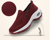 Vipkoala Women Sneakers Slip-On Spring Summer Cushioning Sports Shoes for Female Wine Red Comfortable Women's Loafers Flats